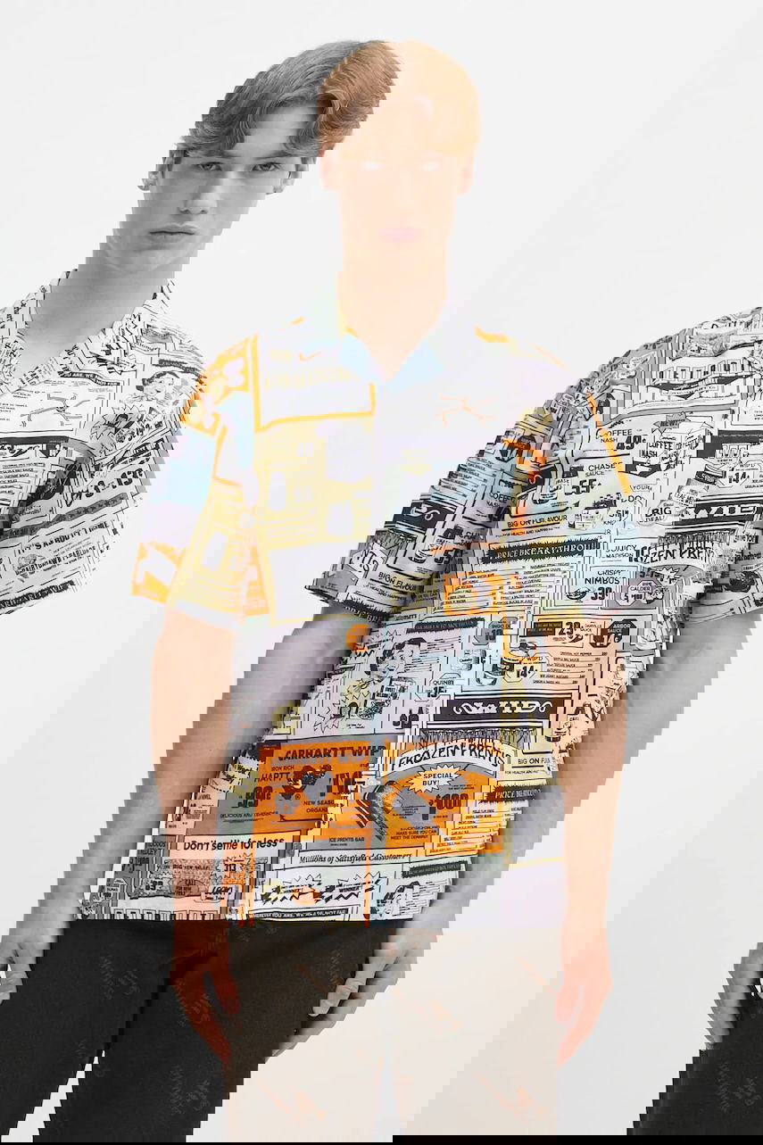 Риза Carhartt WIP Short Sleeve Relaxed Fit Revere Collar Catalogue Shirt Многоцветен | I034548.2UDXX, 0