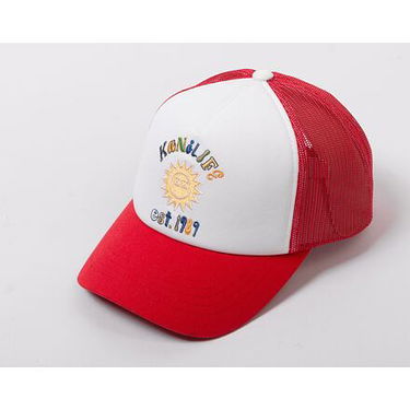 Шапка с козирка Karl Kani Woven Signature Trucker Cap Red/White Червено | KK7010030, 2