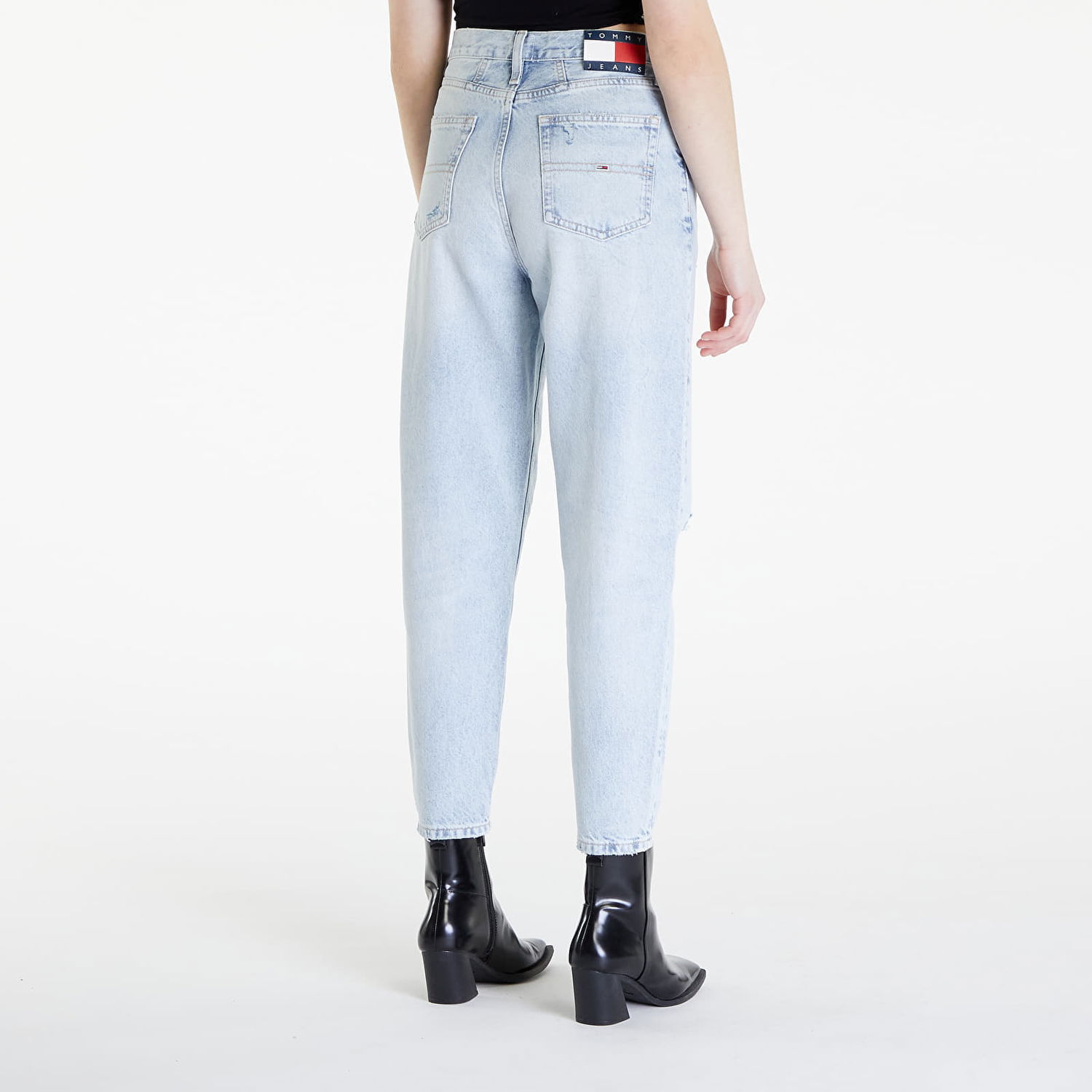 Дънки Tommy Hilfiger Mom Jean Uh Tapered Flag Denim Синьо | DW0DW18314 1AB, 1