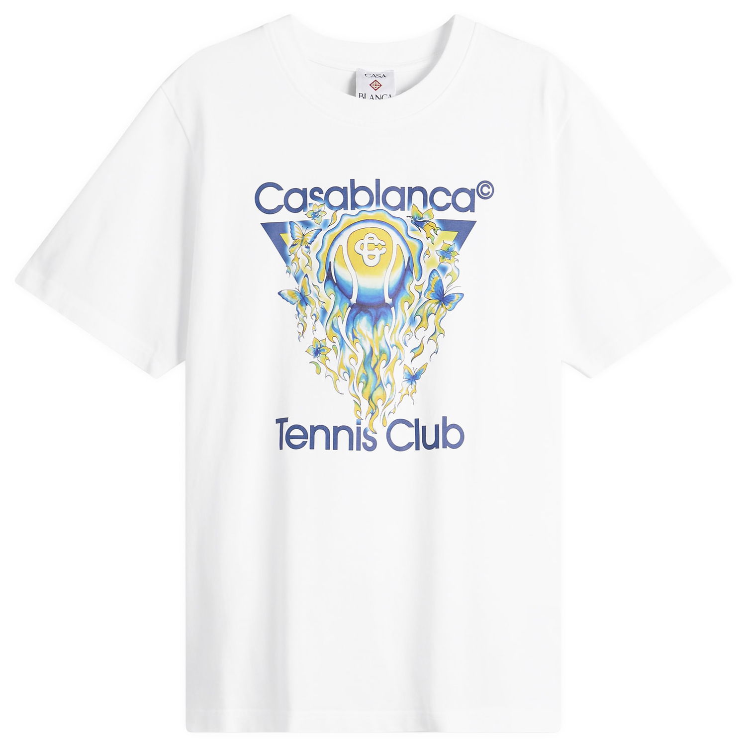 Тениска Casablanca Casablanca Tennis Club Icon Classic T-Shirt Бяло | M-SP26-JTS-001-01, 1