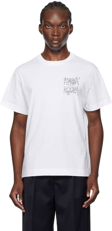 Тениска Simone Rocha Simone Rocha Ribbon Logo T-Shirt Бяло | 5195P19P20-M 0569, 0