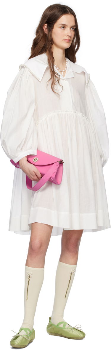 Чанта през рамо Simone Rocha Simone Rocha Long Pochette Valentine Bag Розово | BAG190 0787, 3