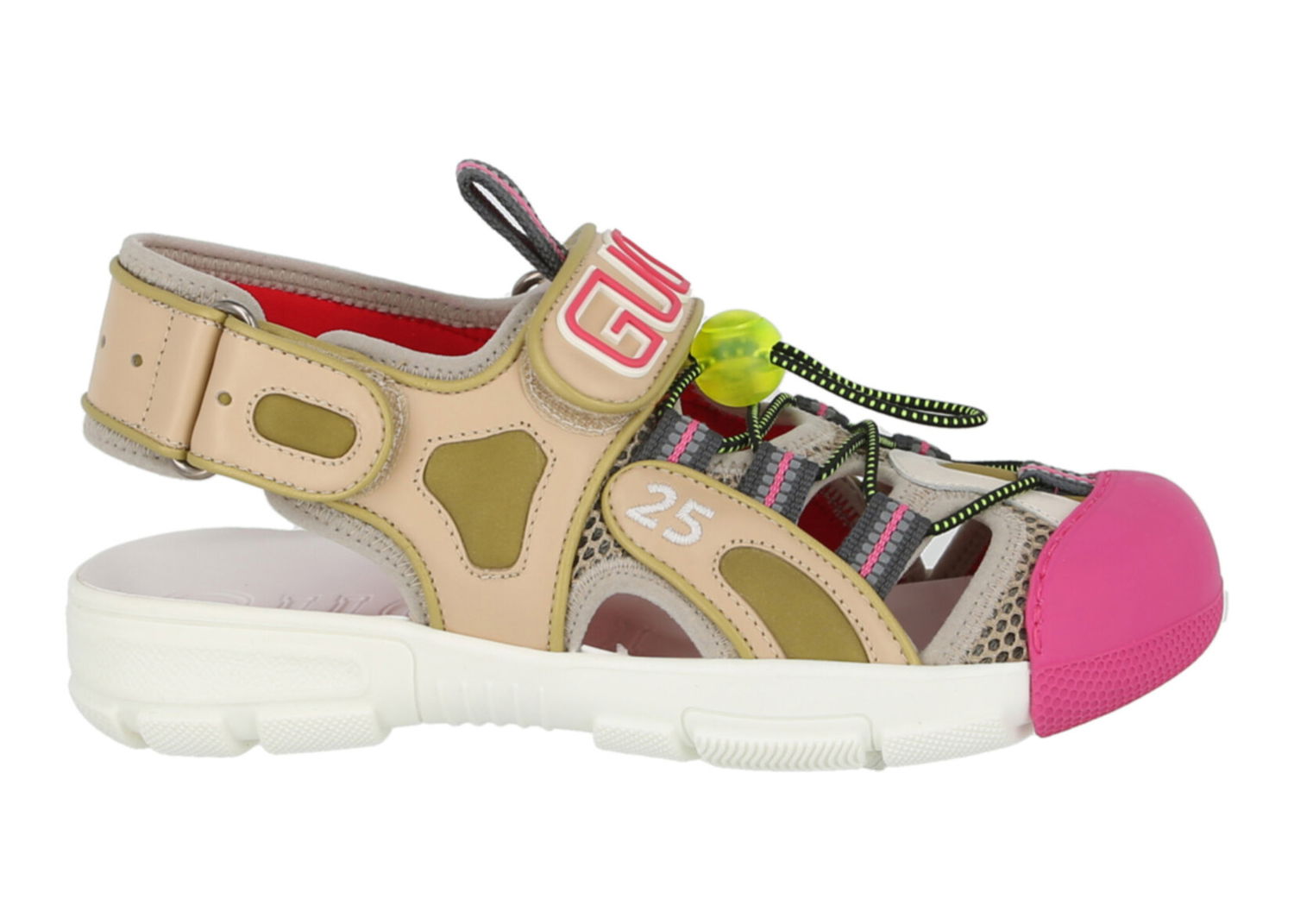 Кецове и обувки Gucci Tinsel Sport Sandals Crystal Beige (Women's) Многоцветен | 570440 98D30 8510, 0