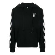Diagonal Stripes Logo Hoodie
