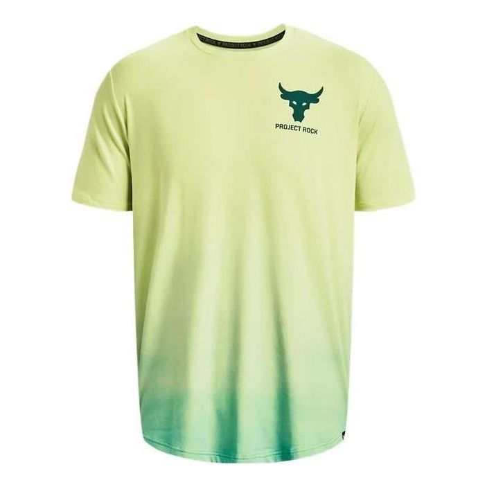 Тениска Under Armour Project Rock Men's Fade Graphic Training T-Shirt Зелено | 1378906-391