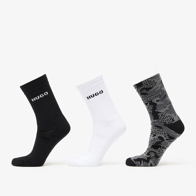 Hugo Boss 3-Pack Qs Rib Camo Cc Socks