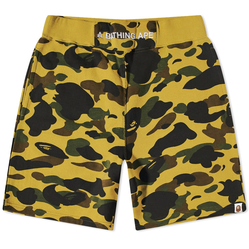 Къси панталони BAPE 1st Camo Sweat Short Жълто | 001SPI801008M-YLW, 0