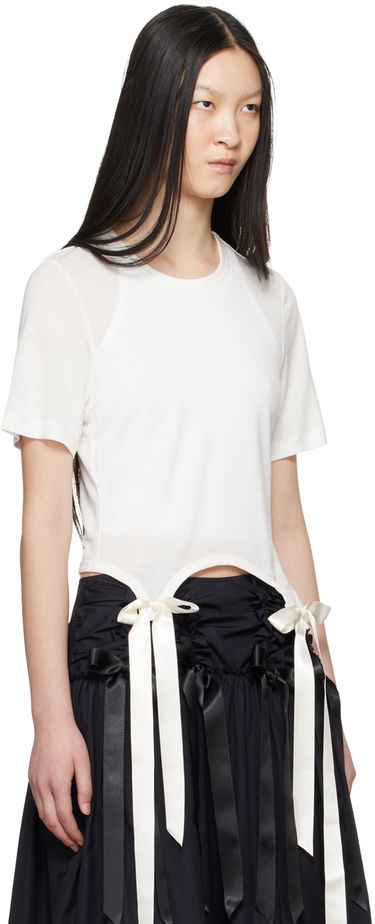 Карго панталони Simone Rocha Simone Rocha Bow Tail T-Shirt Черно | 5223 0571, 4