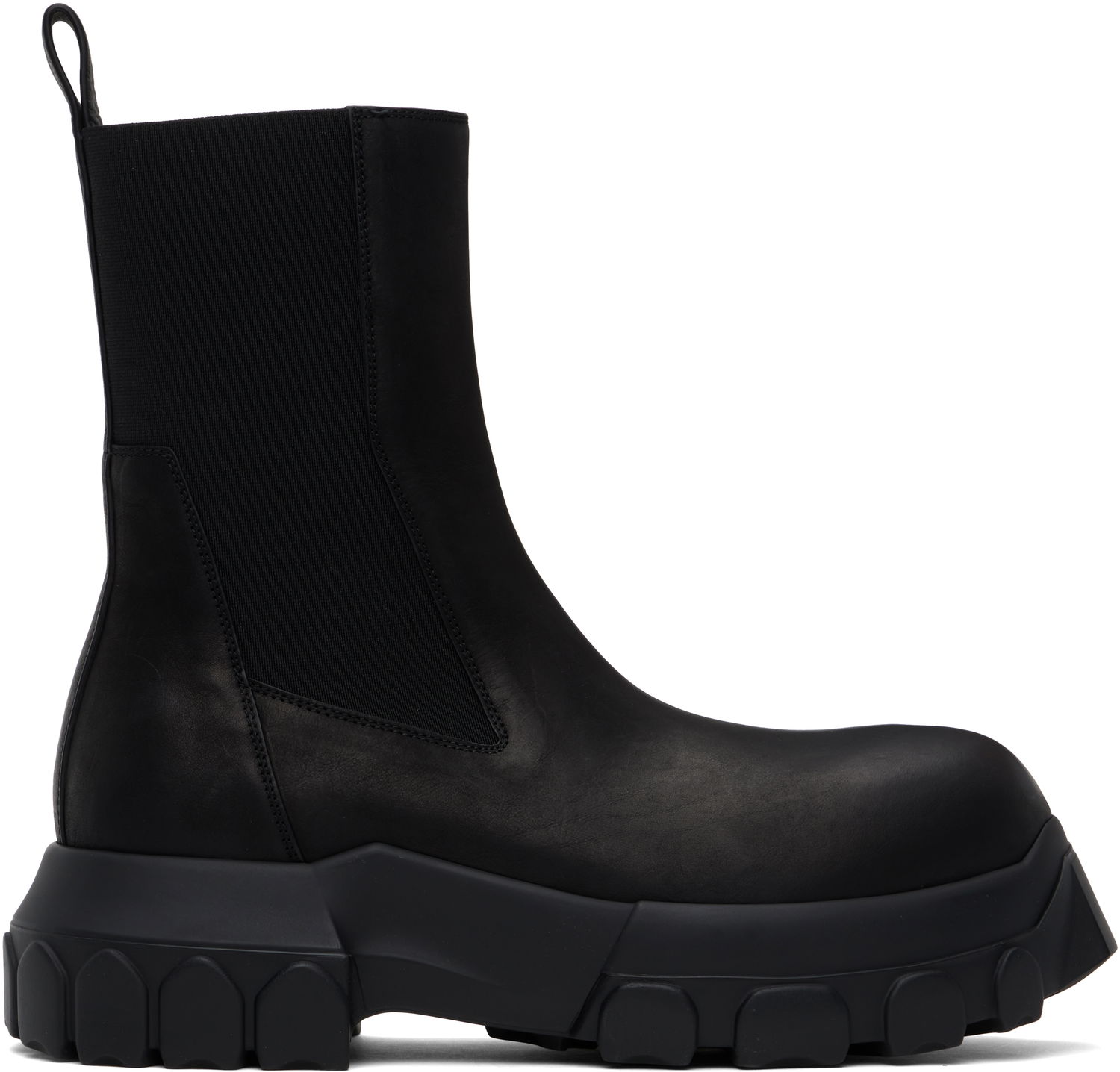 Кецове и обувки Rick Owens Rick Owens Hollywood Beatle Bozo Tractor Chelsea Boots Черно | RU01E5881 LWN, 0