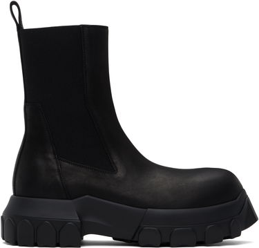Кецове и обувки Rick Owens Rick Owens Hollywood Beatle Bozo Tractor Chelsea Boots Черно | RU01E5881 LWN, 0