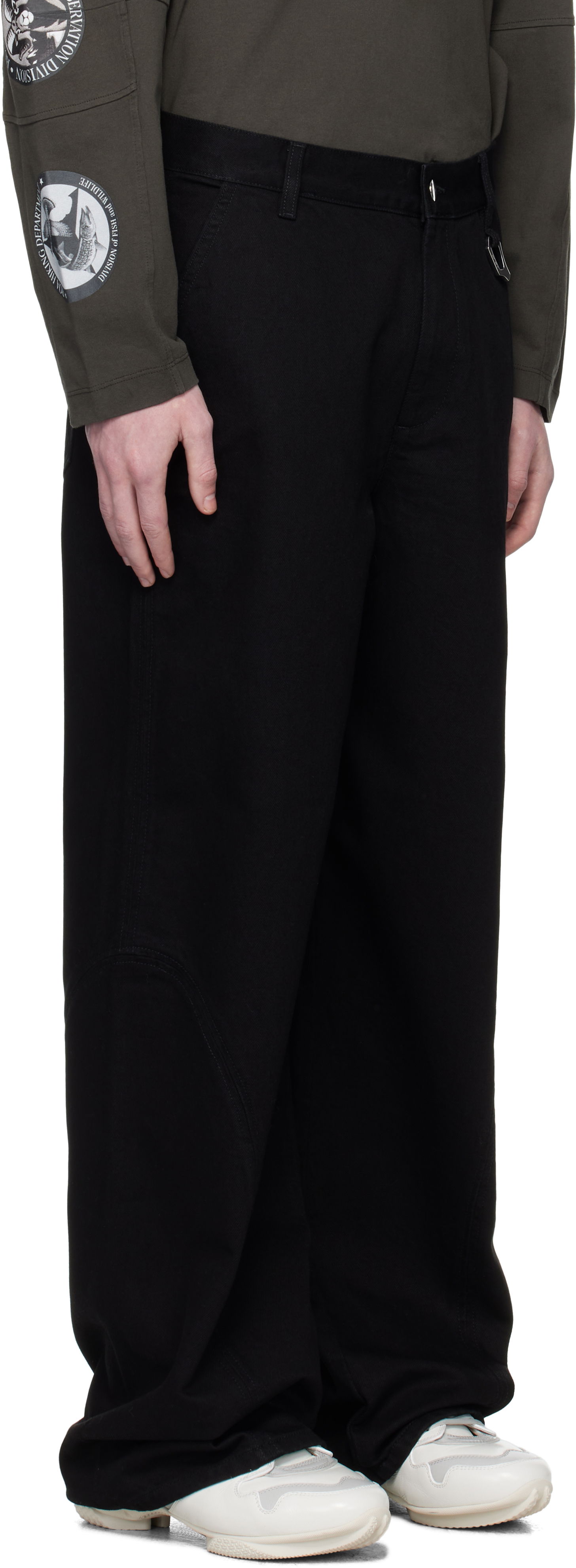 Дънки HELIOT EMIL Heliot Emil Basalt Wide-Leg Jeans Черно | PREAW25_M_10_189_BLK0_CO, 1
