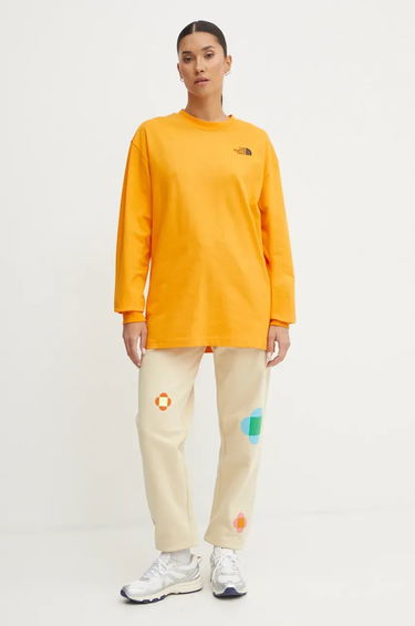Спортни панталони The North Face Yinka Ilori x Floral Print Sweatpants Бежово | NF0A8AQ23X41, 2