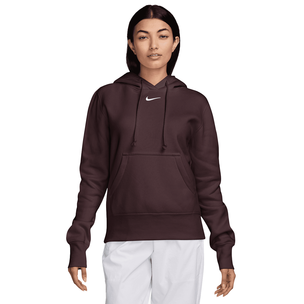 Суитчър Nike Phoenix Fleece Standard Pullover Hoodie Бургунди | HF6839-652, 0