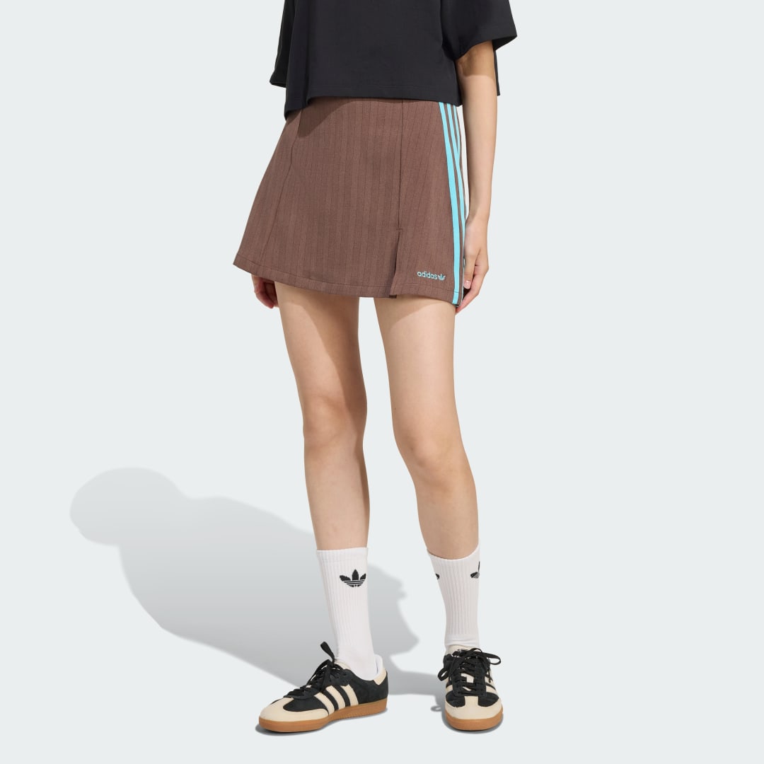 Пола adidas Performance Tailored Mini Skirt Кафяво | JX5305, 0