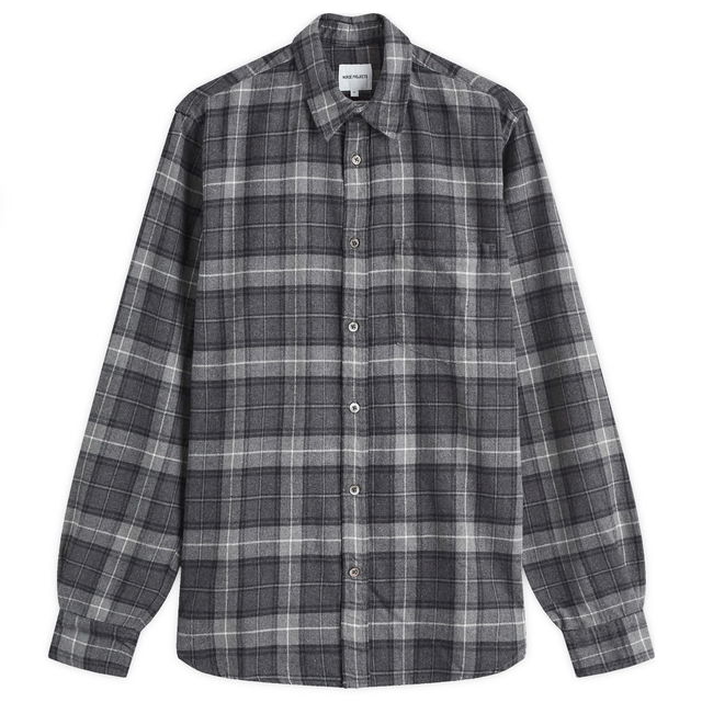 Flannel Check Shirt Grey