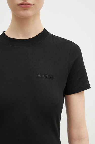 Pокля VETEMENTS VETEMENTS Embroidered Logo Maxi Dress Черно | WA66DR710B, 3