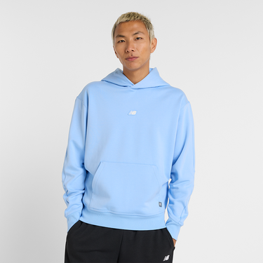 Суитчър New Balance Men's Hoodie Синьо | NBMT44583ELE, 0