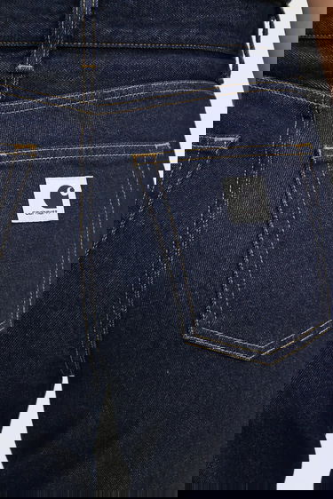 Дънки Carhartt WIP Noxon Pant high waist straight leg Тъмно синьо | I031920.102, 3