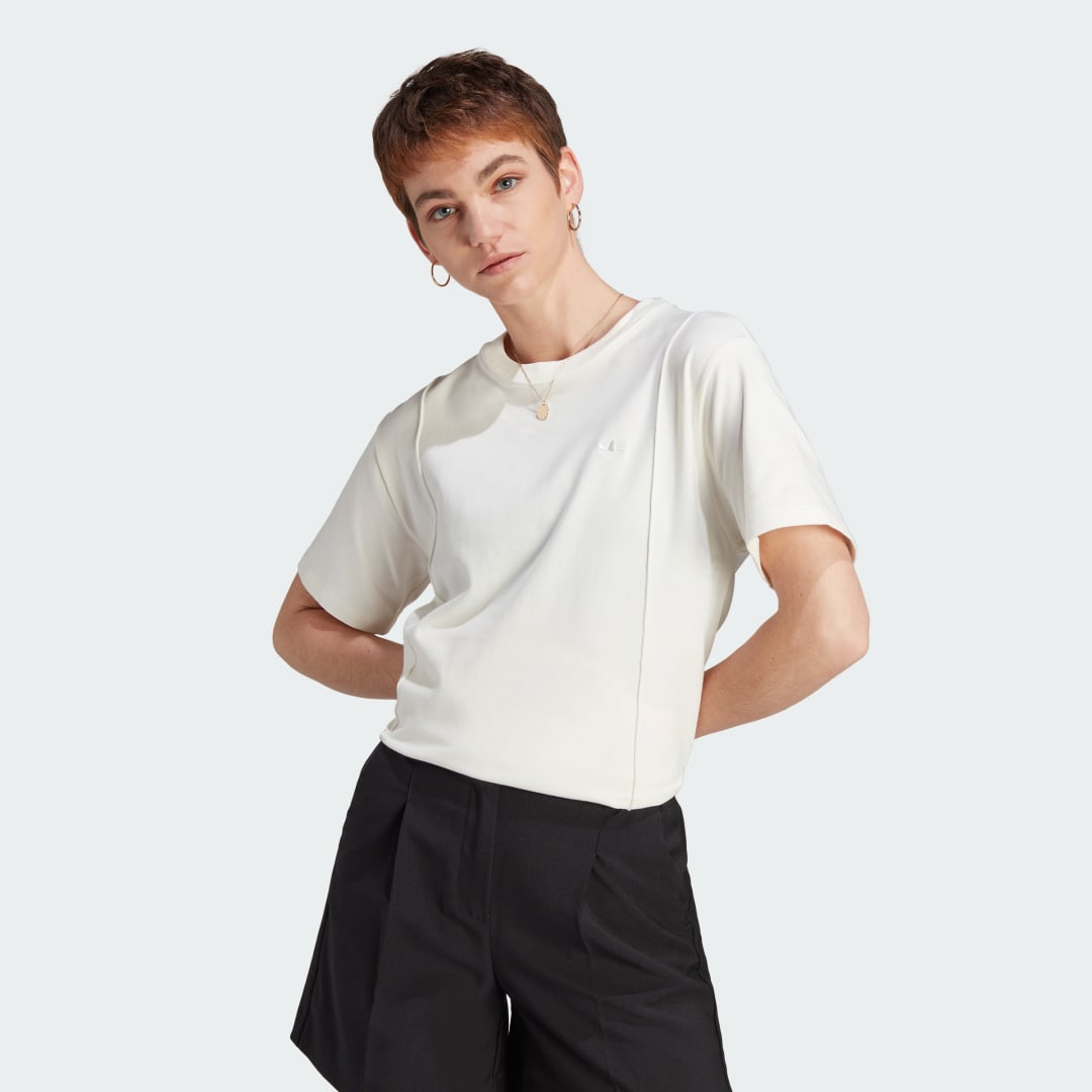 Тениска adidas Originals Premium Essentials Tee Бяло | IK5769, 1