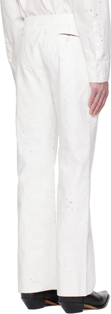 Панталони Maison Margiela MM6 Maison Margiela Painted Trousers Бяло | SH2KA0026 M35437, 2