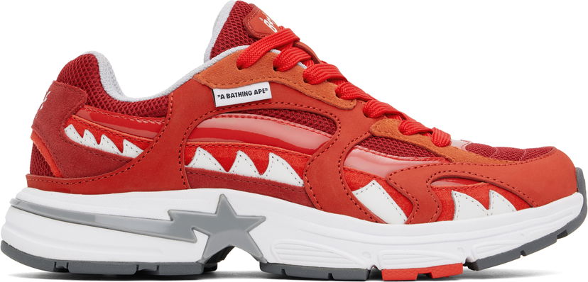 Кецове и обувки BAPE A Bathing Ape Shark STA M1 Червено | 001FWK201306M