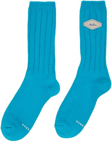 Чорапи ADER ERROR ADER error Fluic Ribbed Socks Тюркоазено | BMADSSAC0301LB, 1