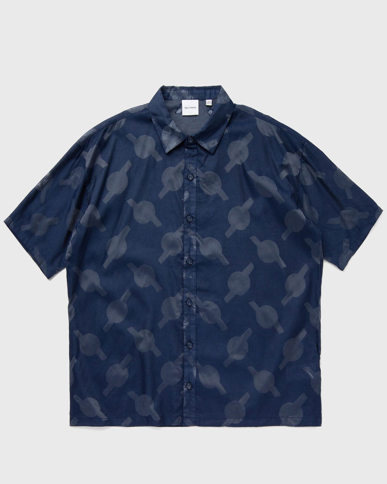 Риза DAILY PAPER Salim Relaxed Shirt Тъмно синьо | 2413066, 0