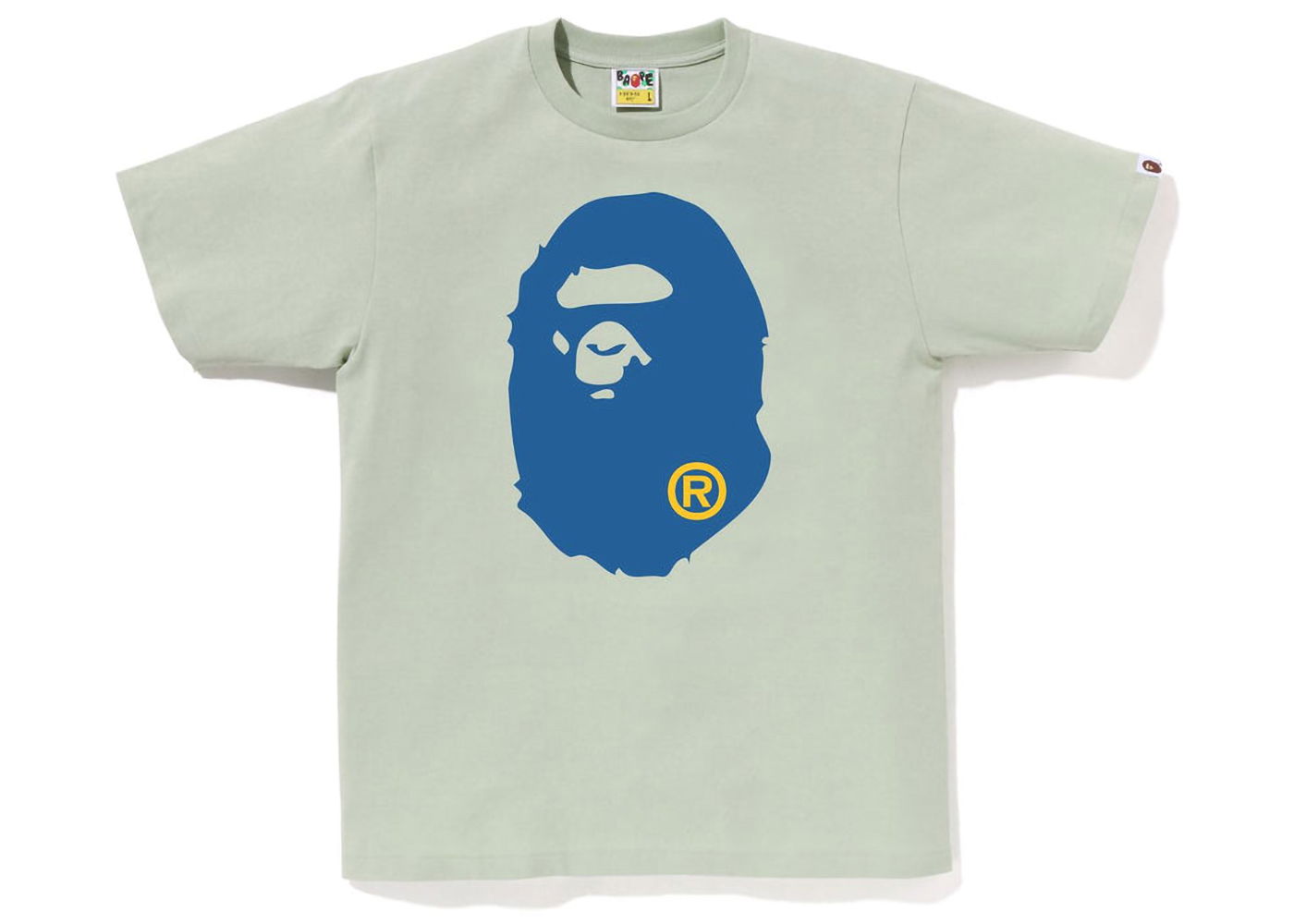 Тениска BAPE Colors Big Ape Head Tee Зелено | 1J30-110-017, 0