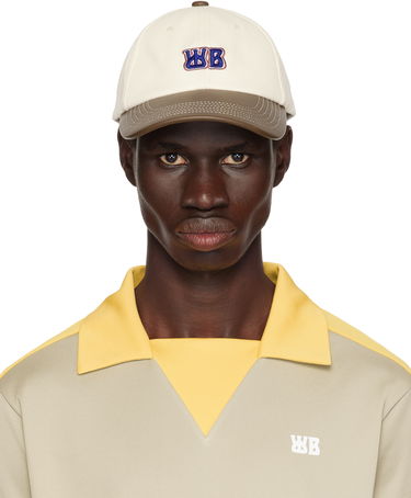 Шапка с козирка Wales Bonner Wales Bonner Original Baseball Cap Бяло | US25HA07-000 COTTON / TAN, 0