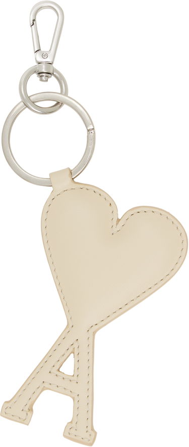 Ключодържатели AMI AMI de Coeur Leather Keychain Бежово | UKR915.853, 0
