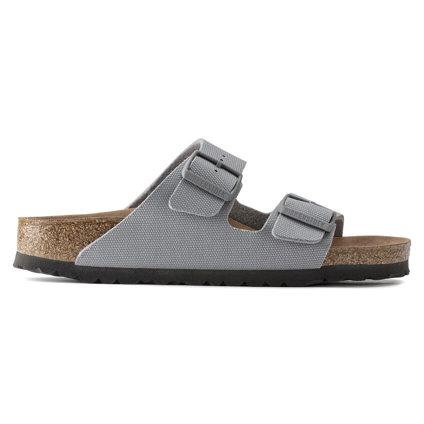 Кецове и обувки Birkenstock Birkenstock Arizona Tex Canvas, Stone Coin Сиво | 1023015, 0