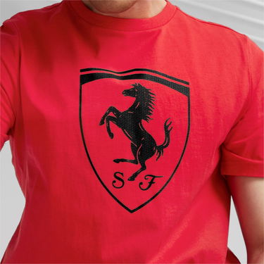 Тениска Puma Race Tonal Big Shield Tee Червено | 620951-02, 2