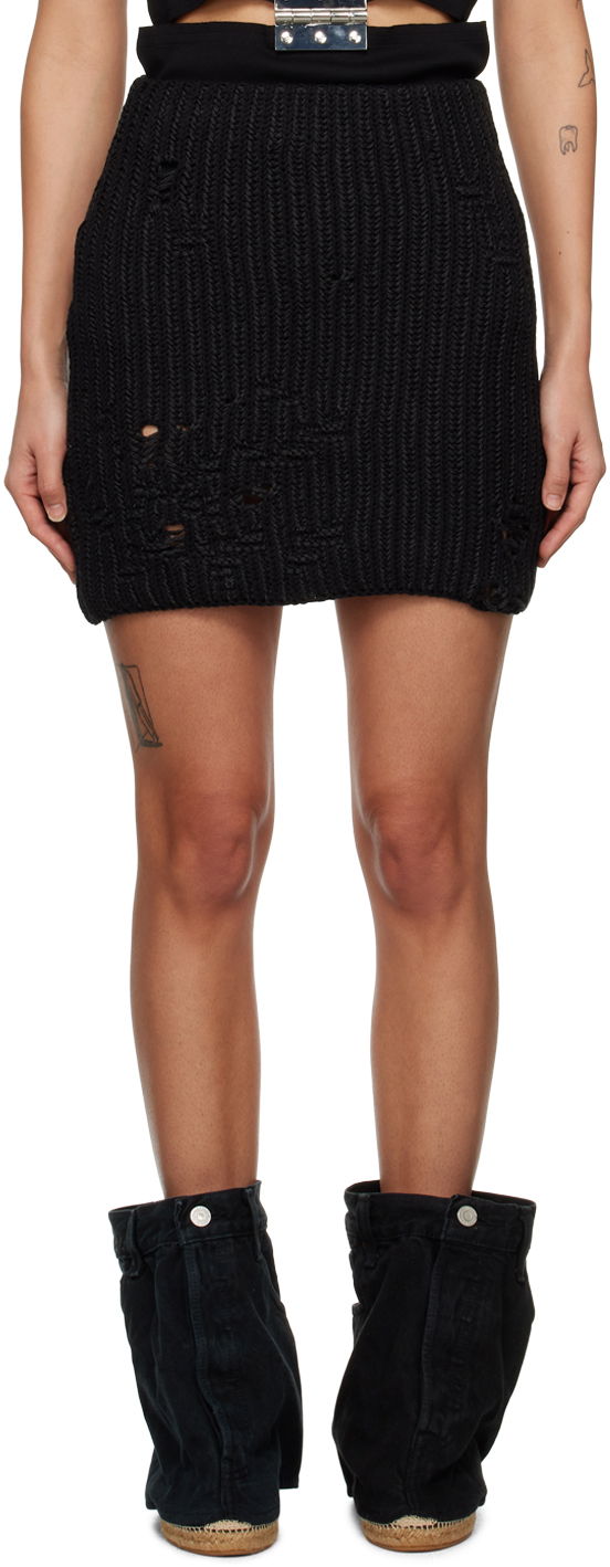 Пола JW Anderson Distressed Miniskirt Черно | KW0810-YN0151, 0