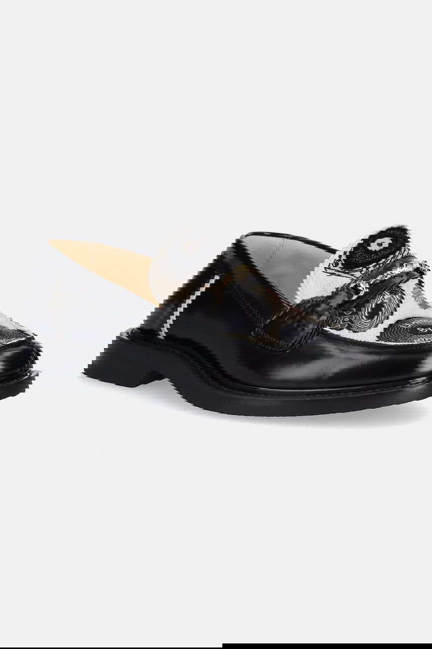 Кецове и обувки Filling Pieces Filling Pieces Loafer Vinyl Loafers Черно | 122511303240, 0