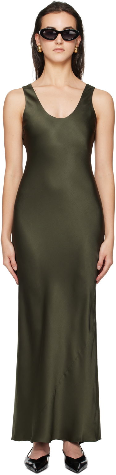 Pокля Anine Bing Camille Midi Dress Зелено | A-02-10544-GEE31, 0