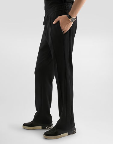 Панталони Dolce & Gabbana Technical Jersey Drawstring Trousers - Collection Черно | GP17YTFUGULN0000, 3
