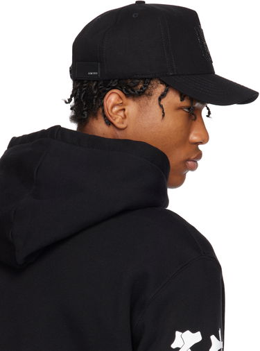 Шапка с козирка AMIRI AMIRI 'MA' Crystal Baseball Cap Черно | AMHACP1053, 2