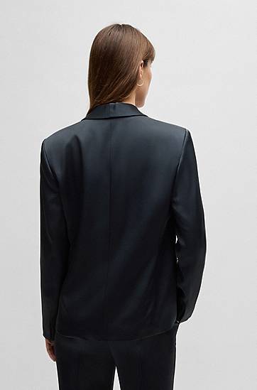 Яке BOSS Relaxed-Fit Shawl-Lapel Blazer Тъмно синьо | 50537473, 1