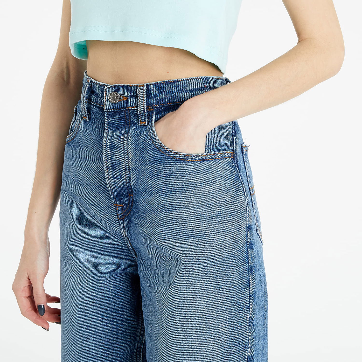 Дънки Tommy Hilfiger Mom Ultra High Rise Tapared Jeans Синьо | DW0DW09599 1A5, 1