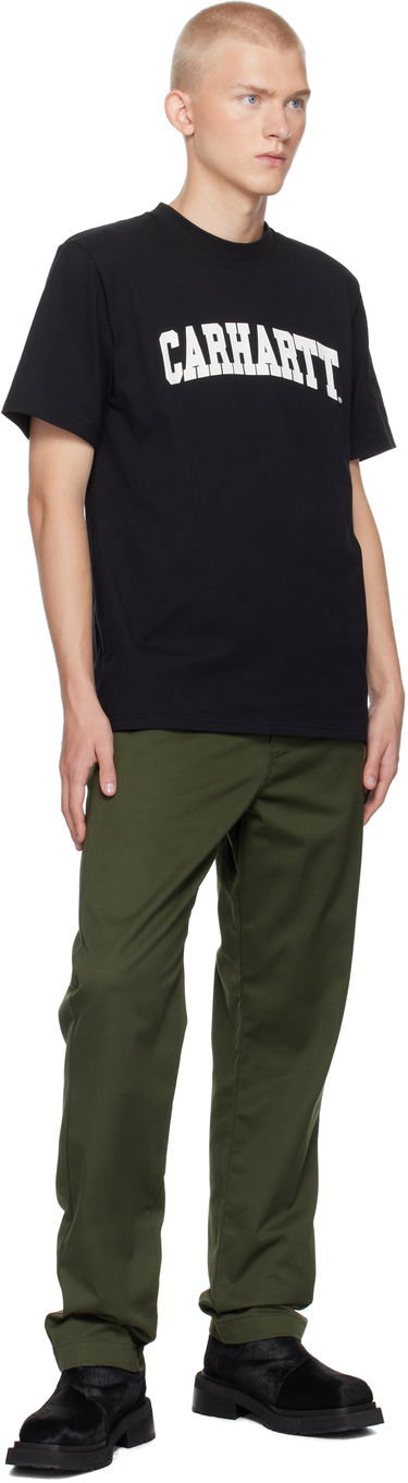Тениска Carhartt WIP Black University T-Shirt Черно | I034851, 3