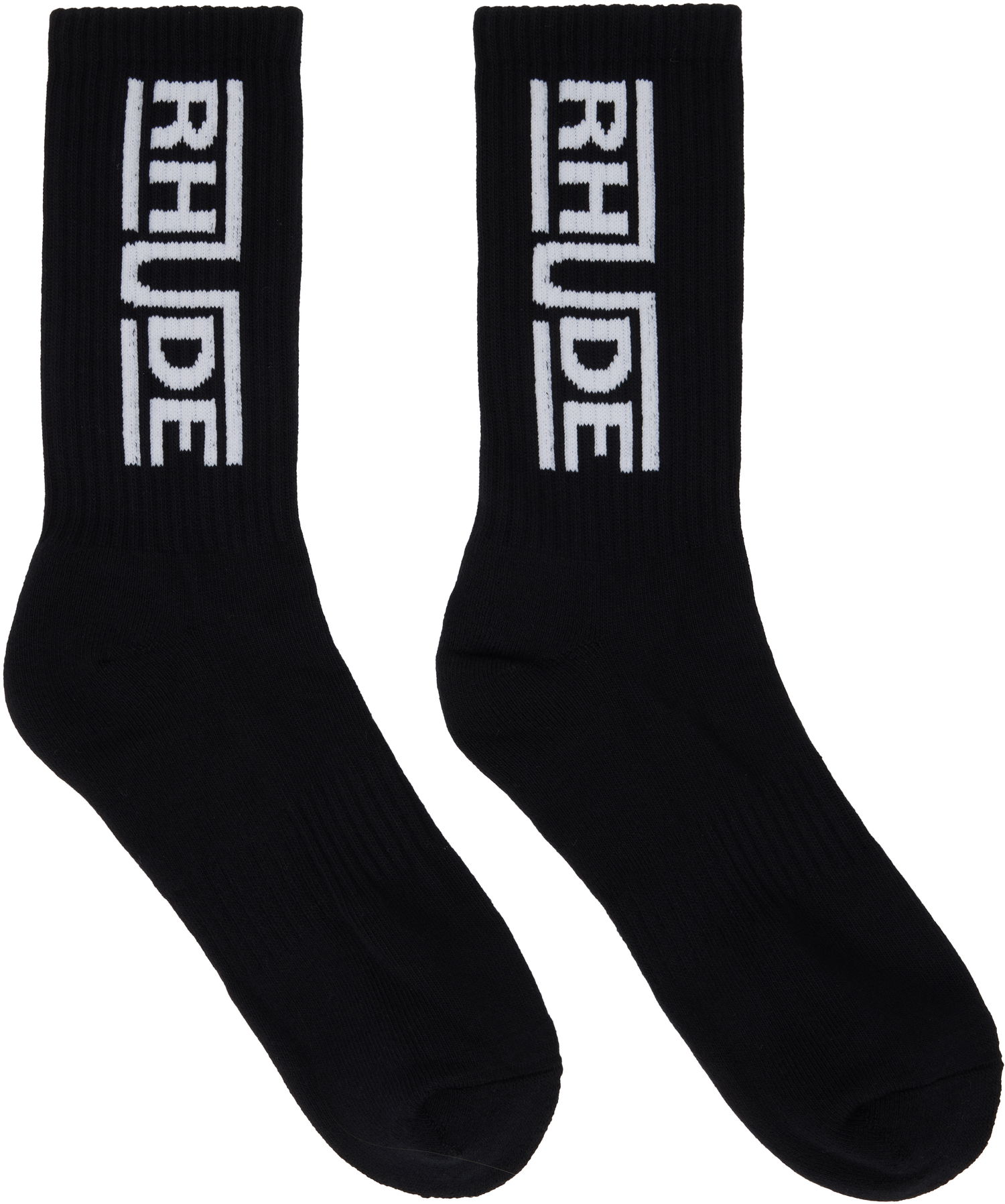 Чорапи Rhude Rhude Champions Logo Socks Черно | RHPS25SO05117, 0