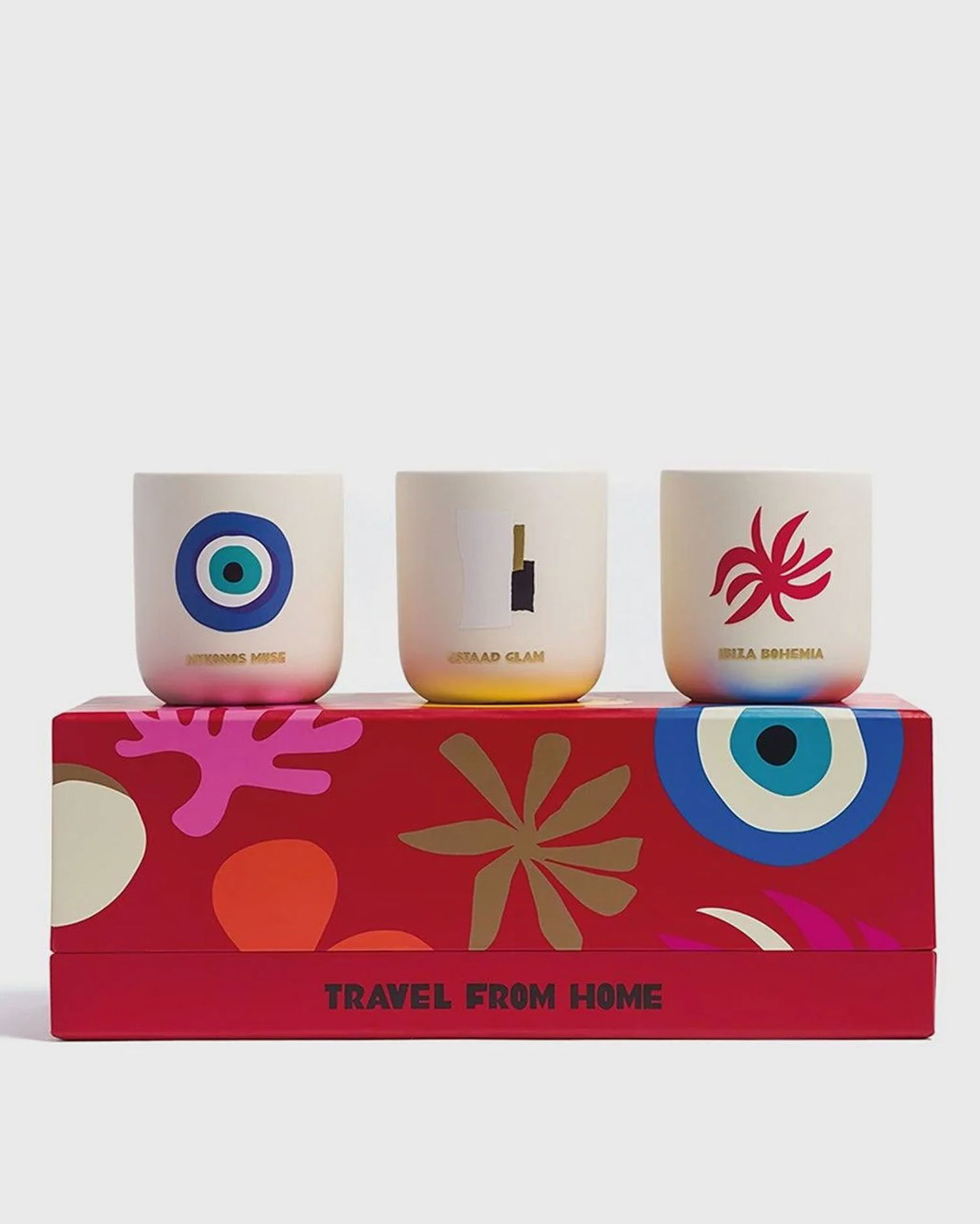 Свещи ASSOULINE Travel From Home Mini Scented Candle Set Многоцветен | 882664008116, 0
