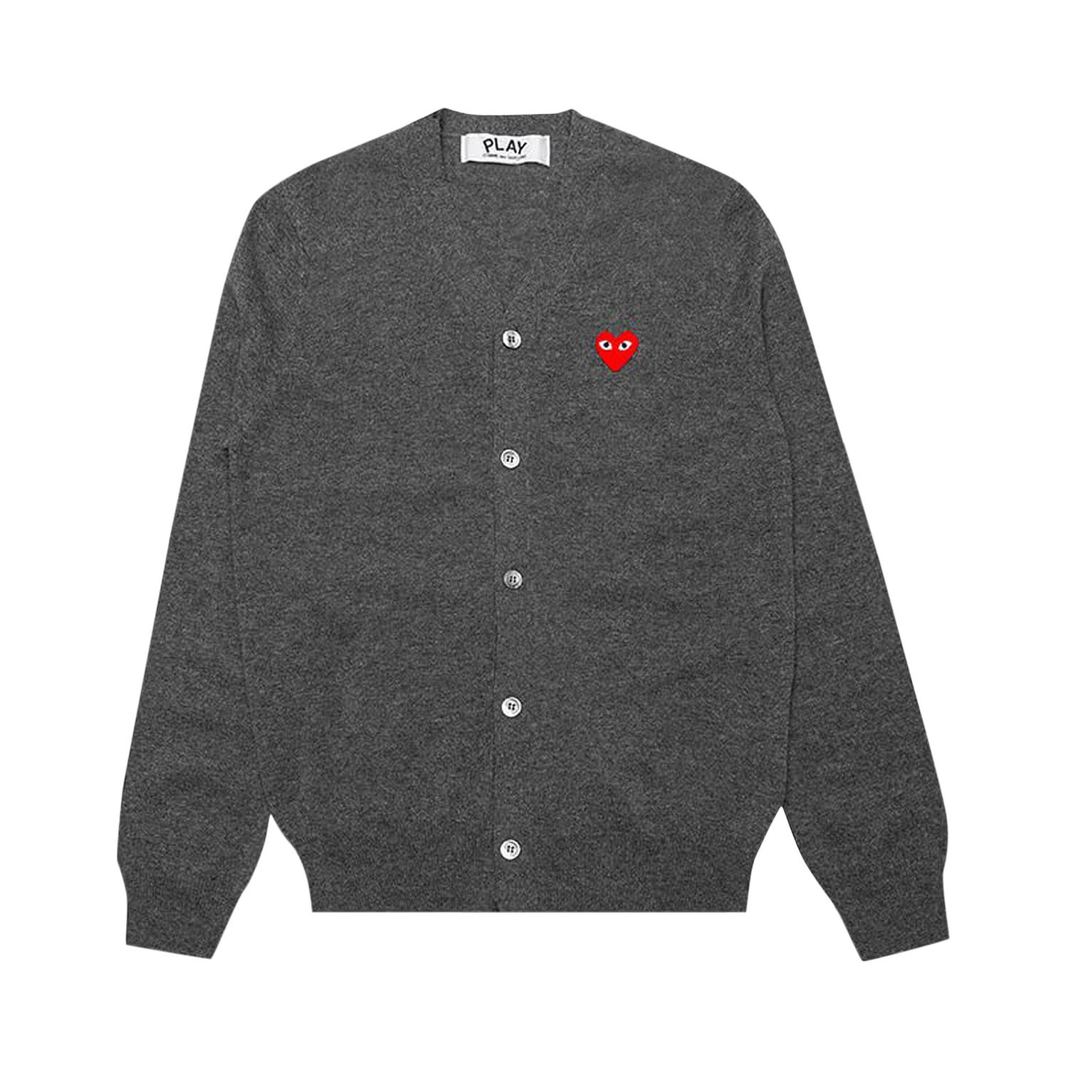 Пуловер Comme des Garçons PLAY Knit Cardigan Сиво | AZ N008 051 3, 1