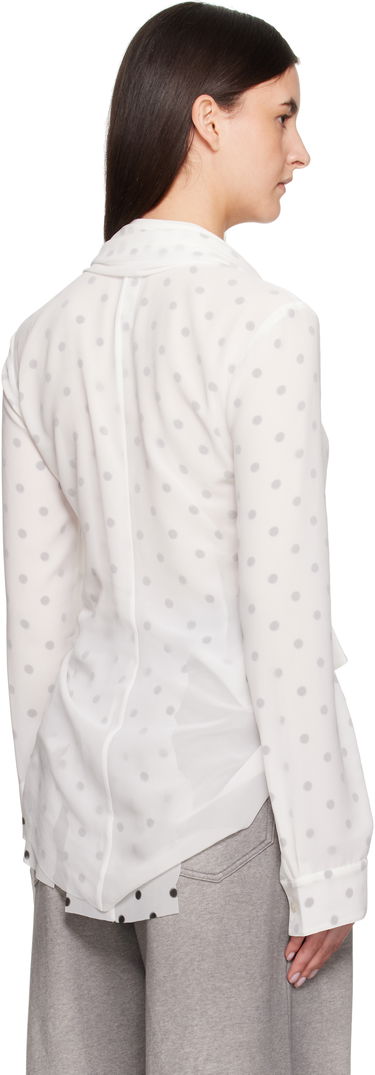 Риза Acne Studios Acne Studios Layered Polka Dot Blouse Бяло | AC0721-, 2