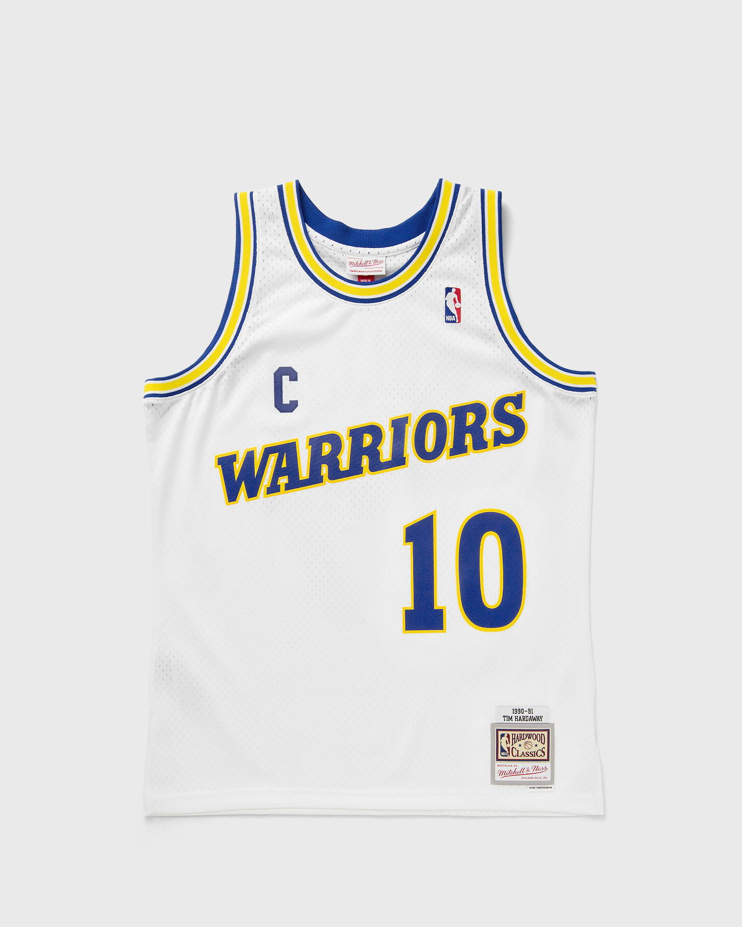 Фланелка Mitchell & Ness Golden State Warriors 1990-91 Tim Hardaway #10 Jersey Бяло | JY10739-GSWWHIT, 0