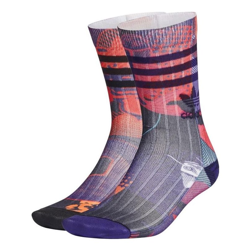 Чорапи adidas Originals Originals Colorblock Stripe Casual Socks Лилаво | GT6663