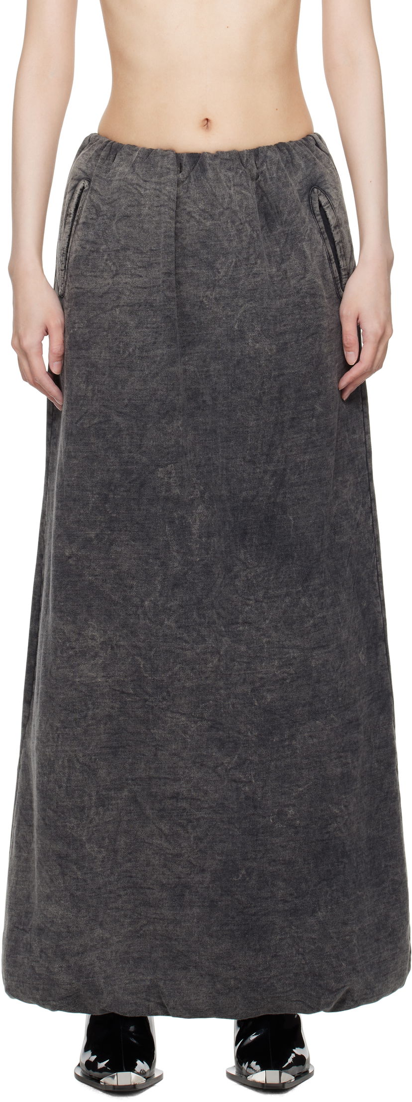 Пола Diesel O-Tulip Maxi Skirt Сиво | A16524 0EGBV