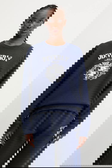 Суитчър Sporty & Rich Sporty & Rich BH Crest Sweatshirt Тъмно синьо | ST082626256BL106, 1
