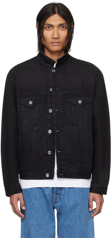 Яке VETEMENTS VTMNTS Embroidered Denim Jacket Черно | VL20JA560BW, 0