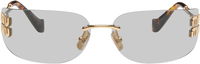 Miu Miu Logo Shield Sunglasses
